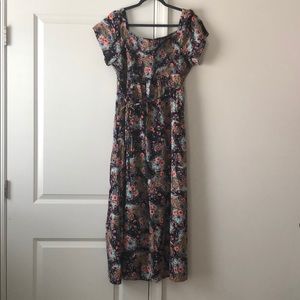 Jessica Simpson Maternity Navy Floral Dress